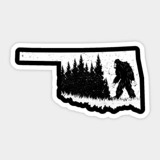 Oklahoma Bigfoot Sticker